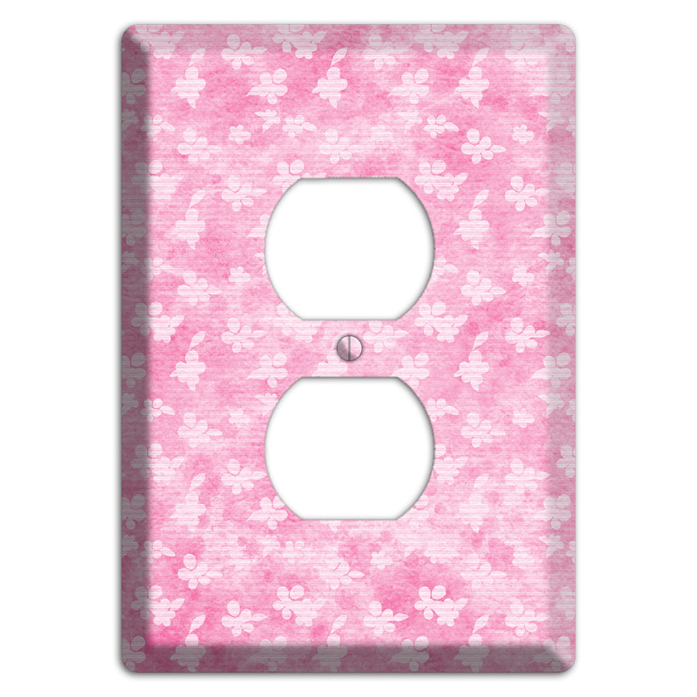 Cupid Pink Texture Duplex Outlet Wallplate