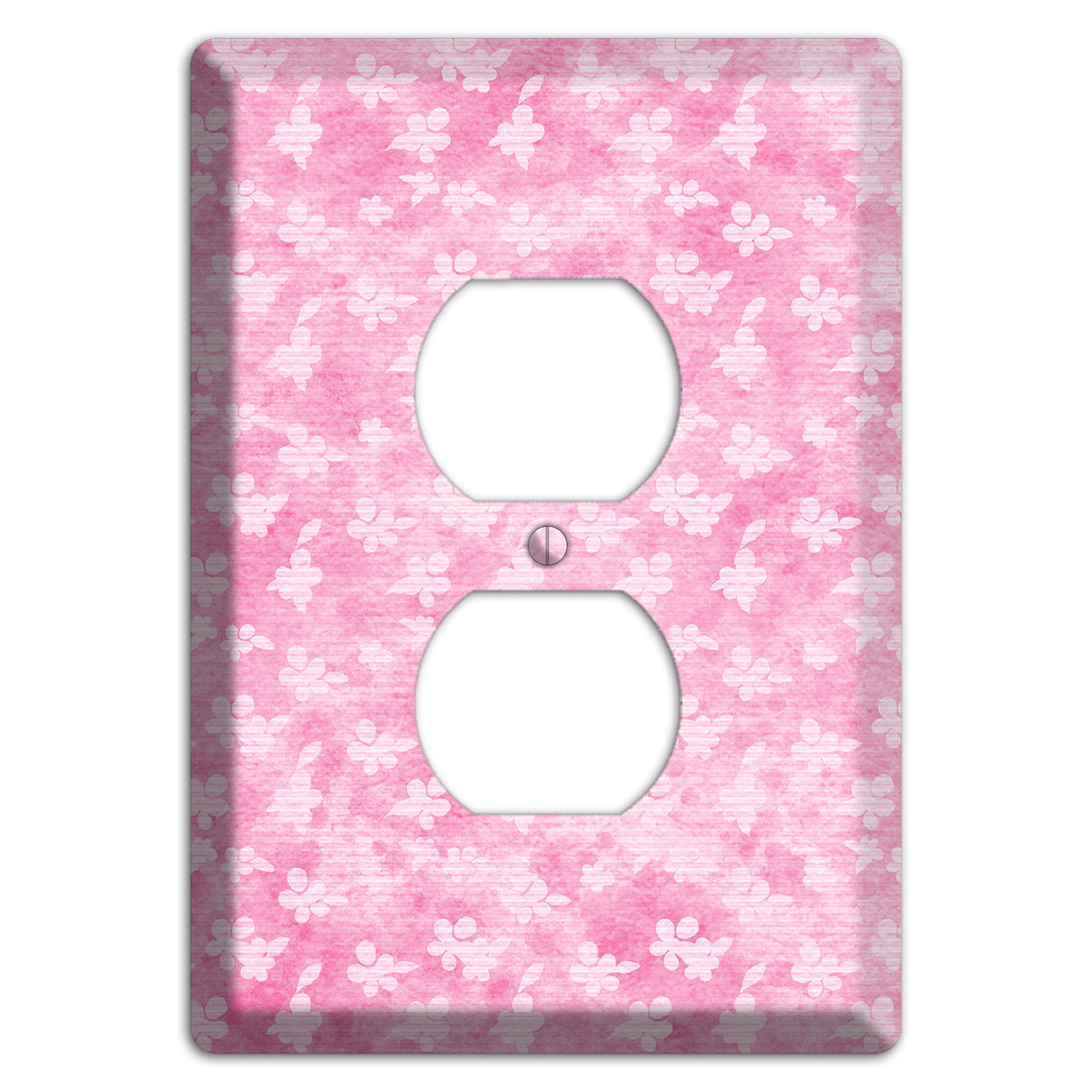Cupid Pink Texture Duplex Outlet Wallplate