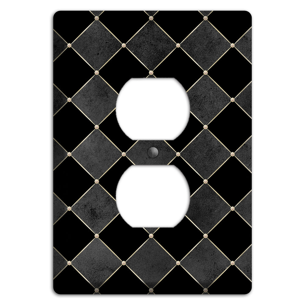 Edgar Allen Poe Diamond Duplex Outlet Wallplate