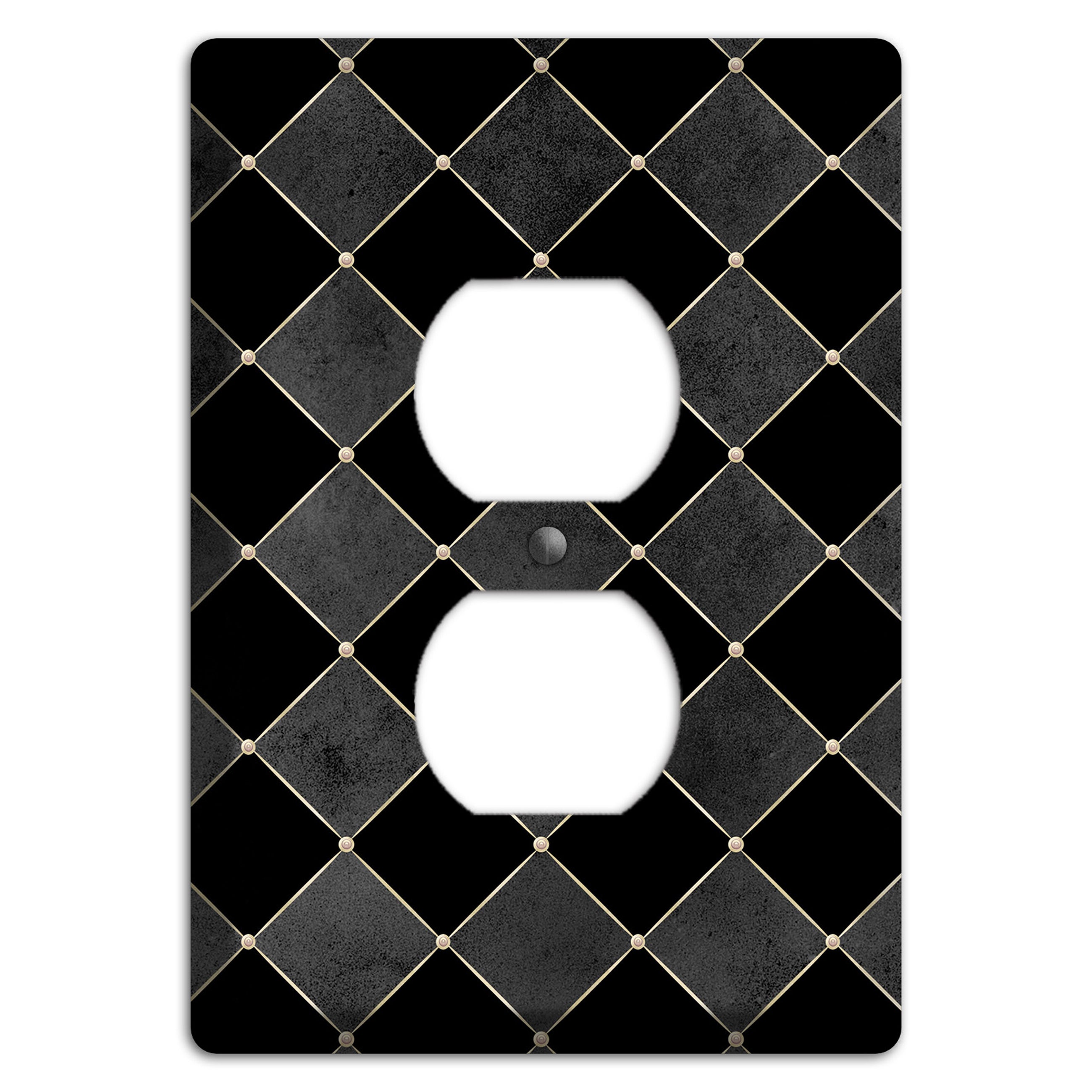 Edgar Allen Poe Diamond Duplex Outlet Wallplate
