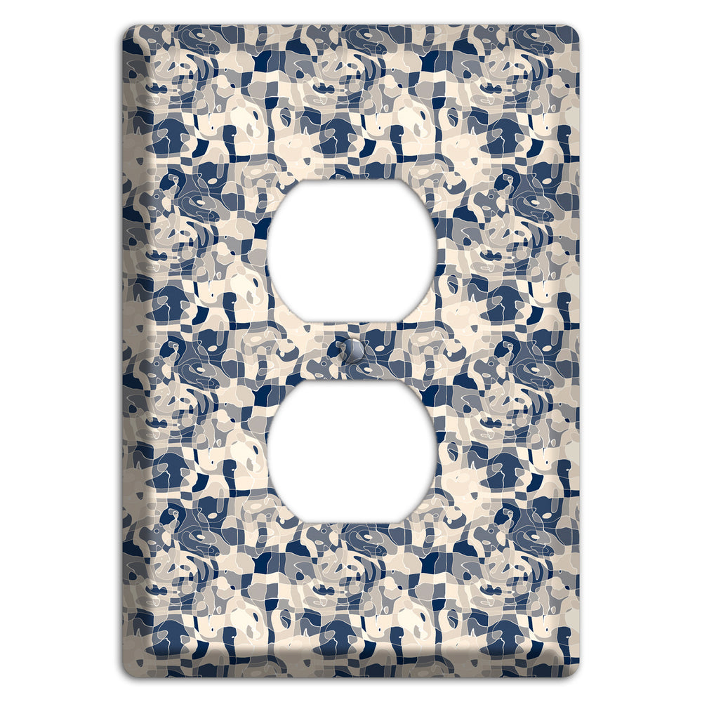 Multi Olive Bubble Dots Duplex Outlet Wallplate