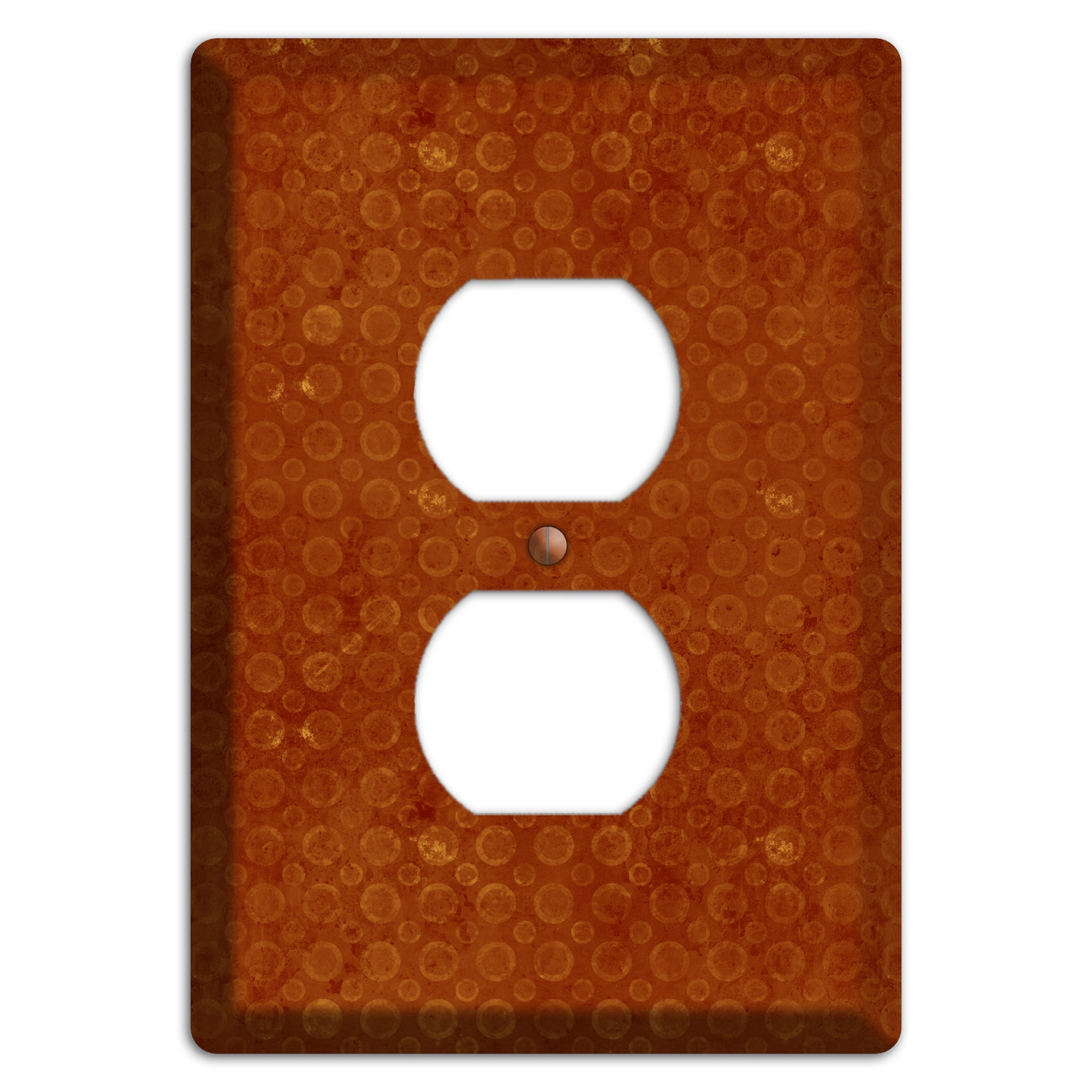 Red Circles Duplex Outlet Wallplate