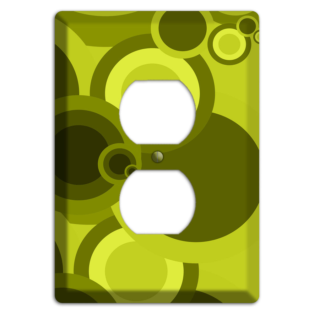 Green Circles Duplex Outlet Wallplate