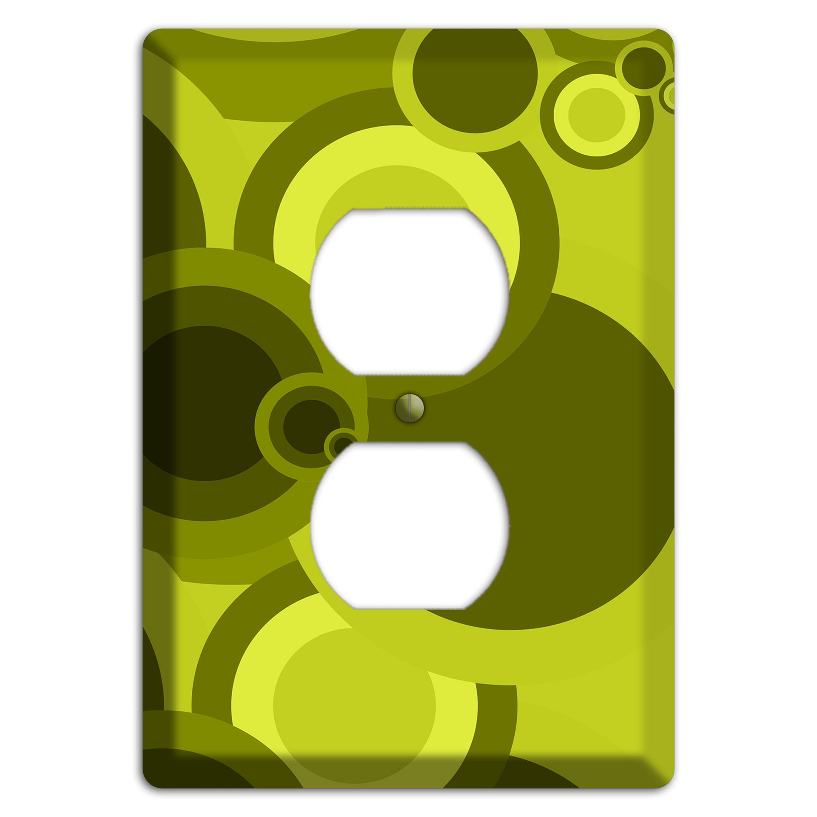Green Circles Duplex Outlet Wallplate