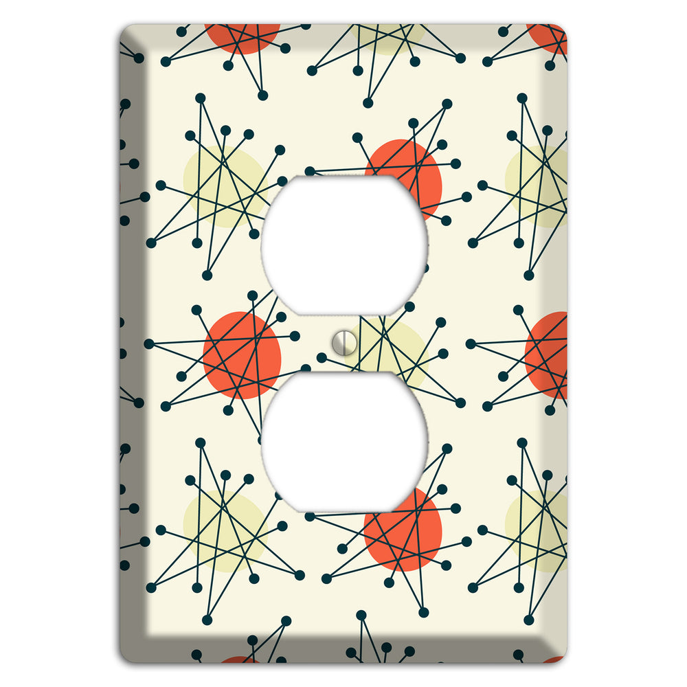 Atomic Star Burst Duplex Outlet Wallplate