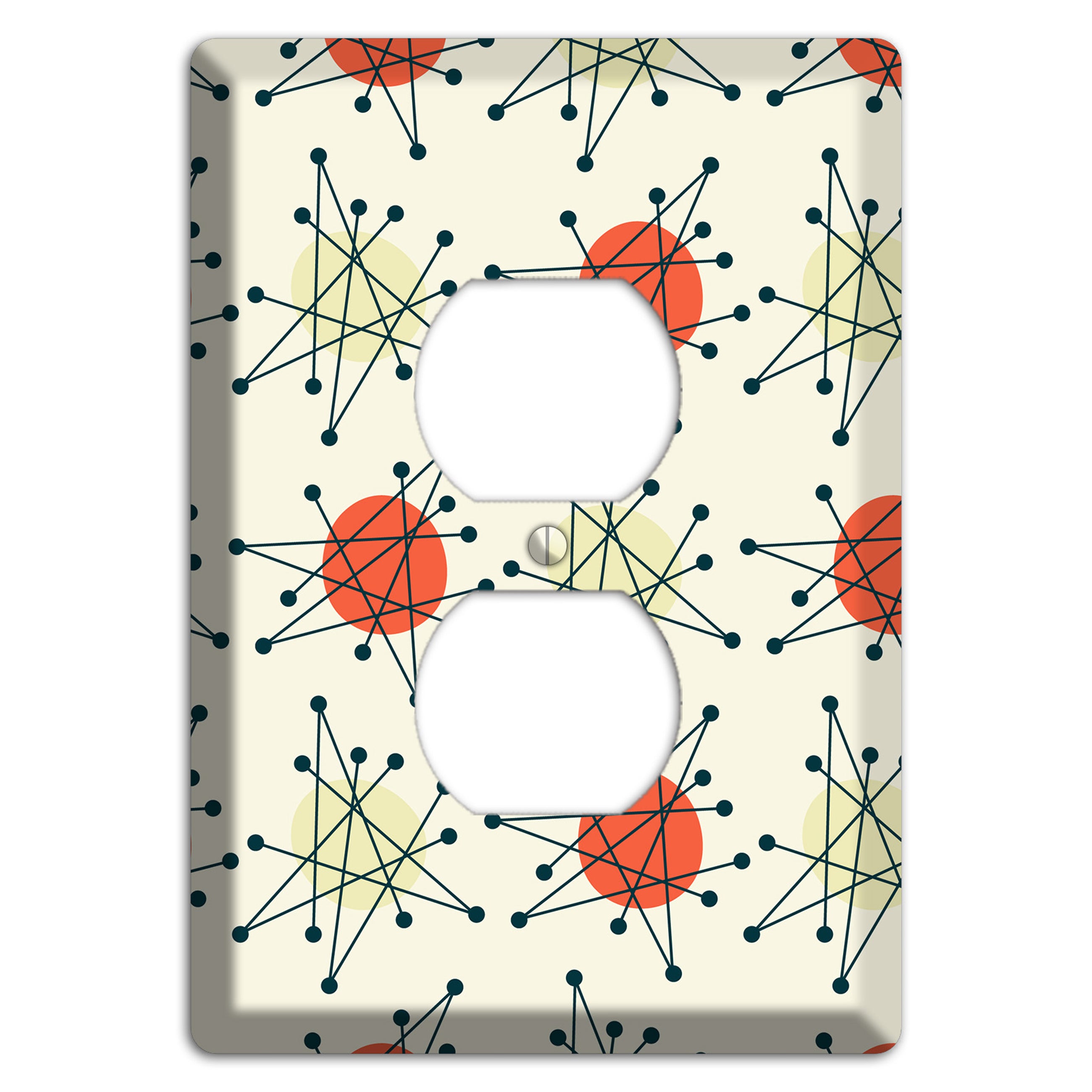 Atomic Star Burst Duplex Outlet Wallplate