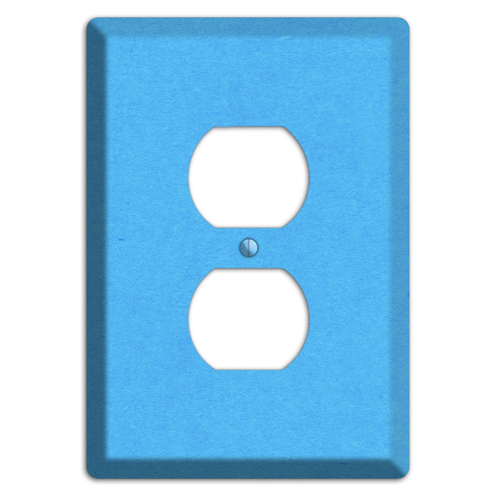 Maya Blue Kraft Duplex Outlet Wallplate