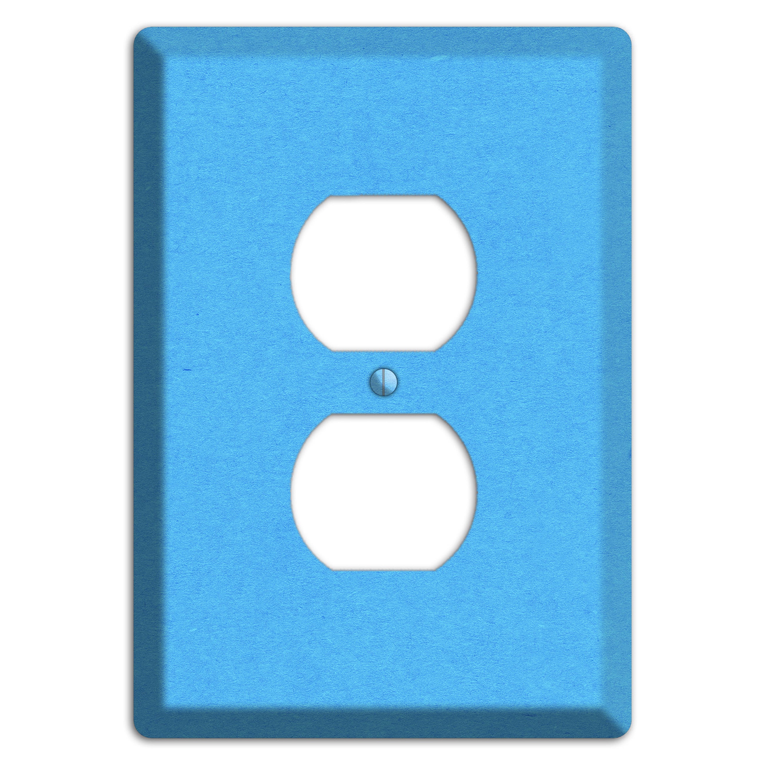 Maya Blue Kraft Duplex Outlet Wallplate