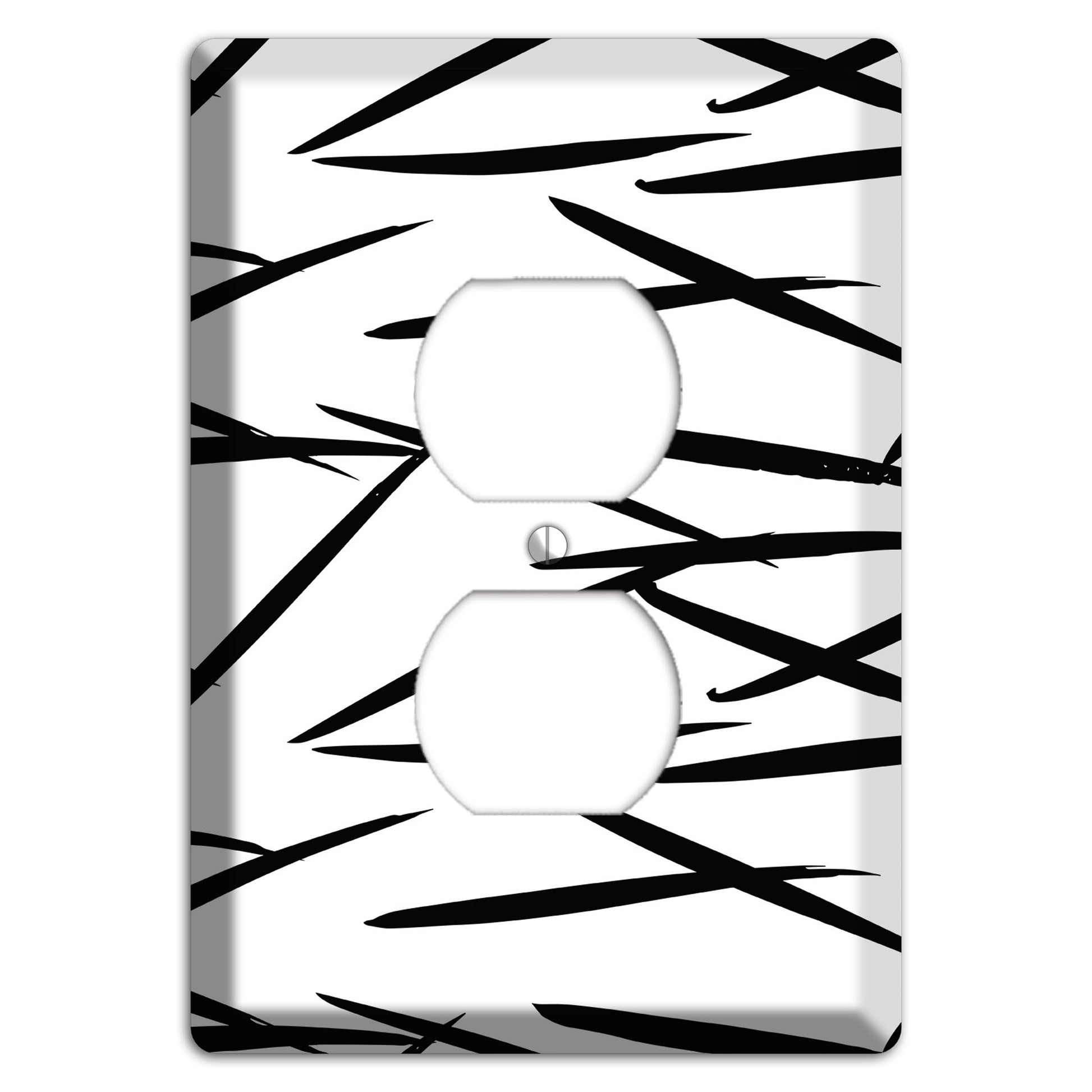 Ink Brushstrokes 3 Duplex Outlet Wallplate