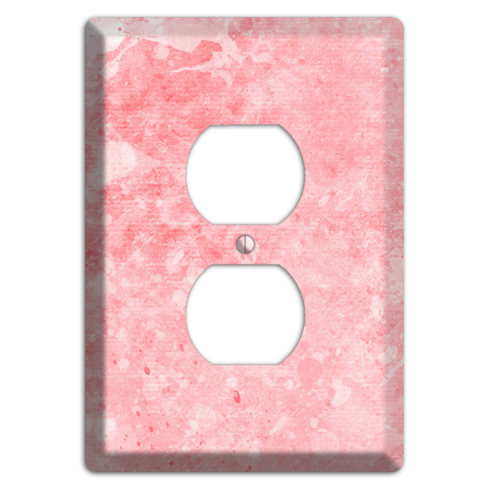 Rose Fog Soft Coral Duplex Outlet Wallplate