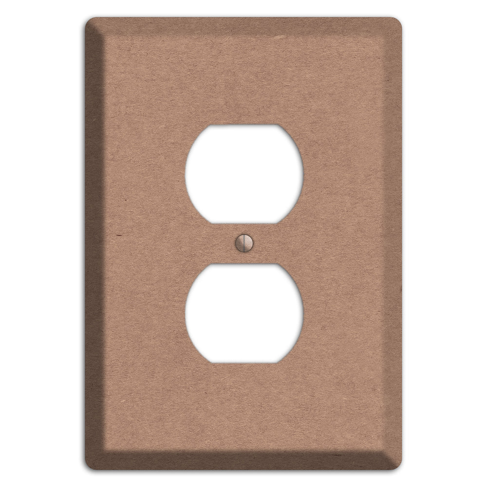 Pale Taupe Kraft Duplex Outlet Wallplate
