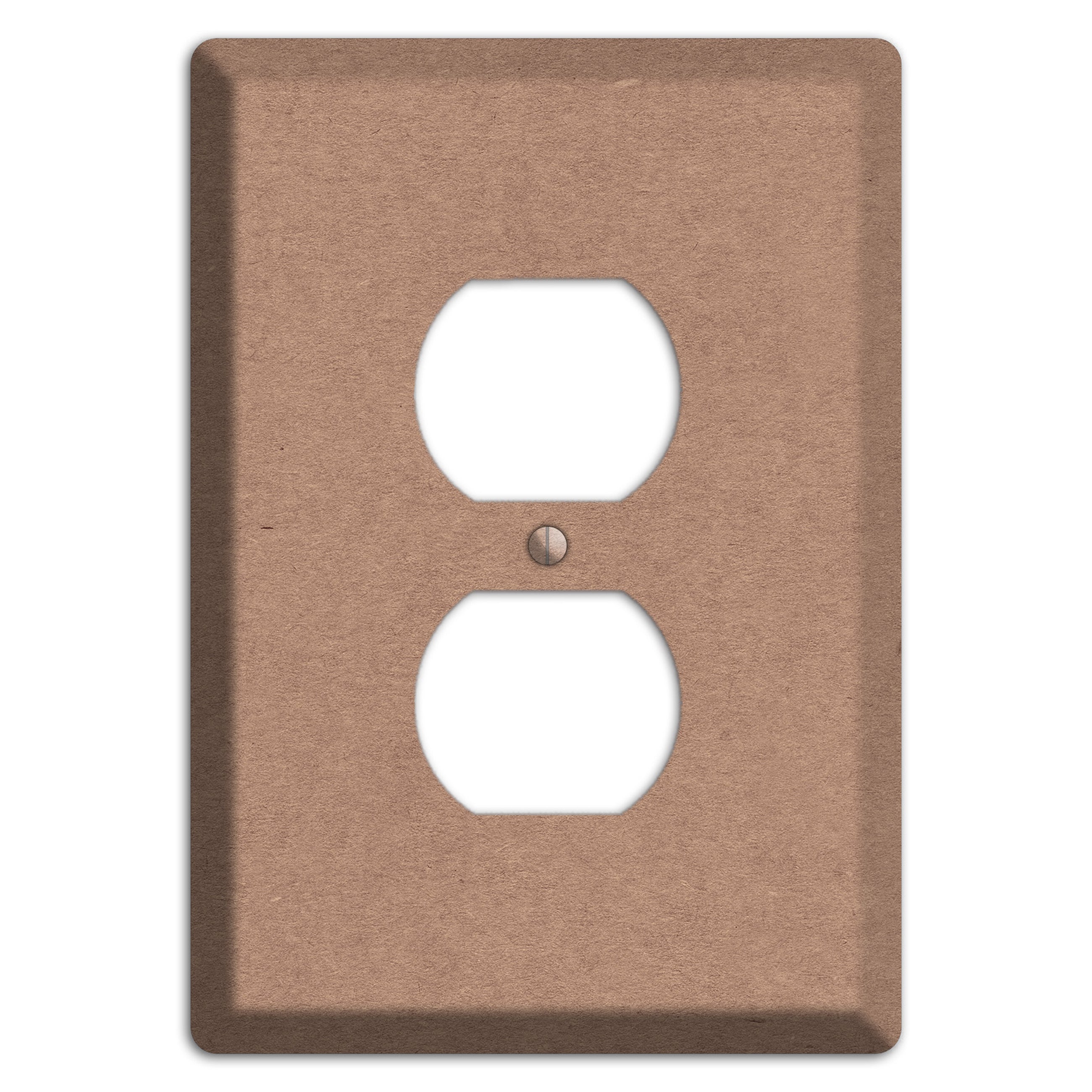 Pale Taupe Kraft Duplex Outlet Wallplate