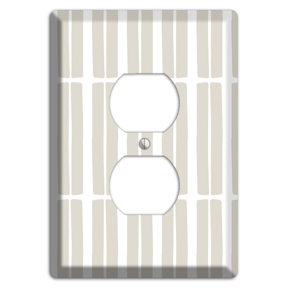 Simple Scandanavian Style FF Duplex Outlet Wallplate