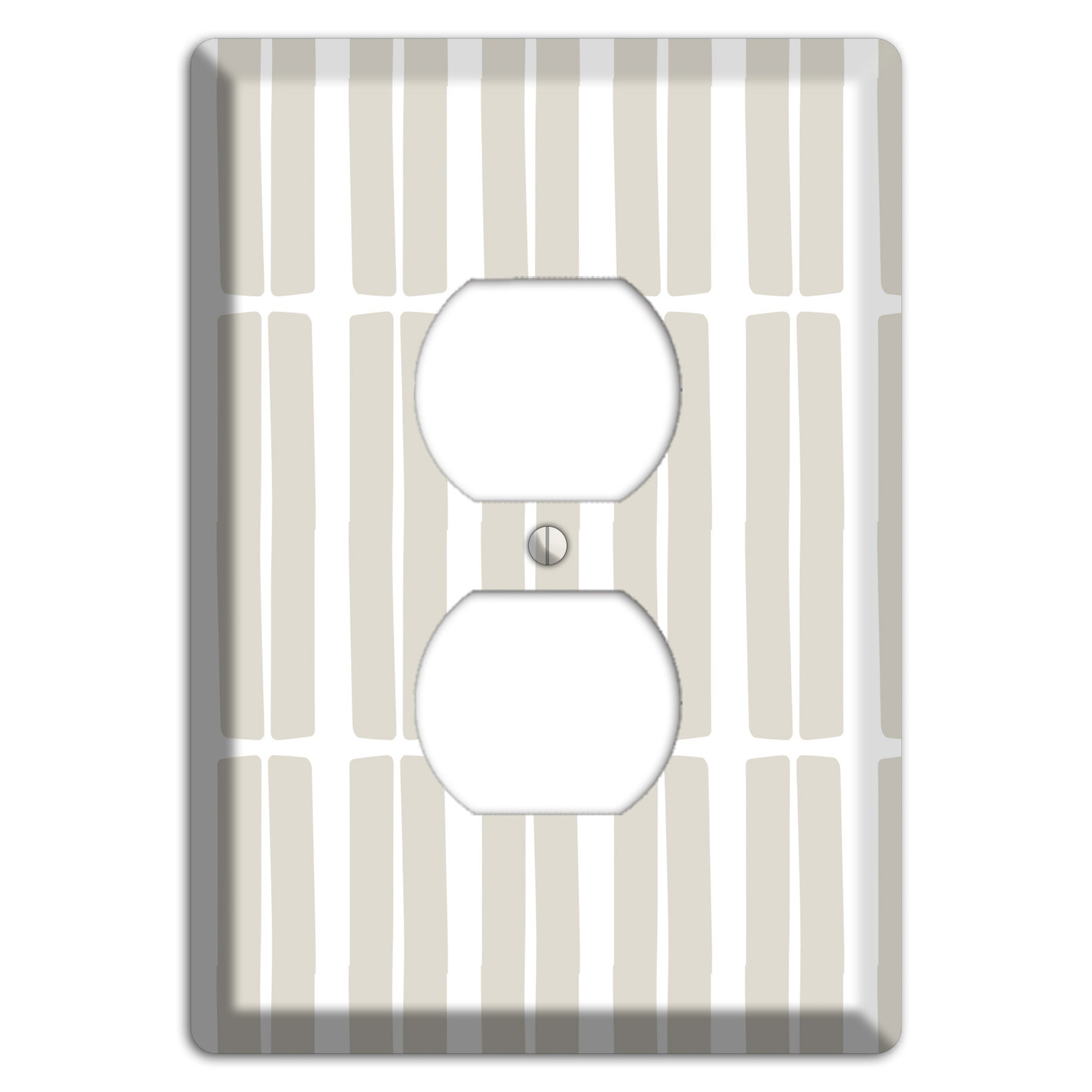 Simple Scandanavian Style FF Duplex Outlet Wallplate