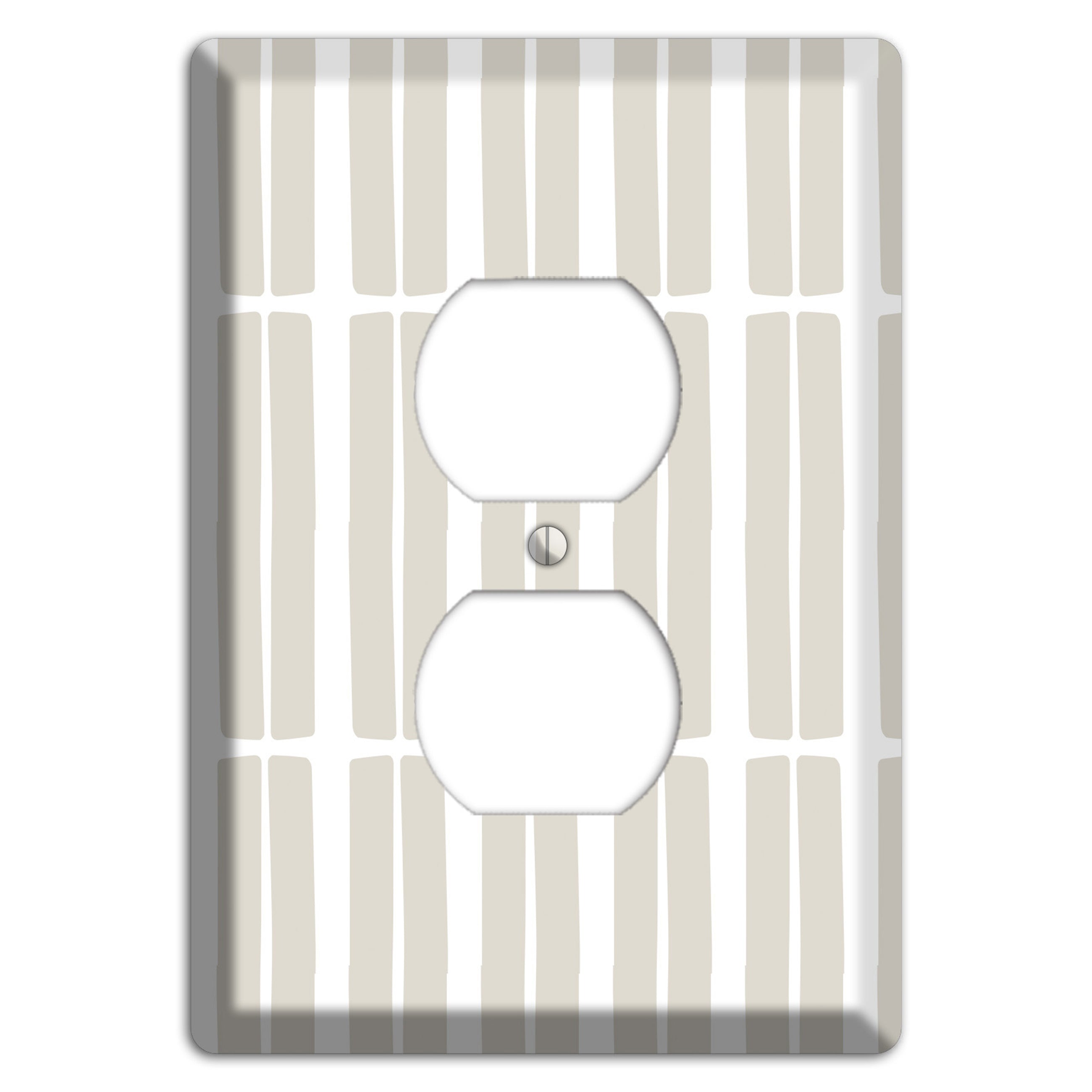 Simple Scandanavian Style FF Duplex Outlet Wallplate