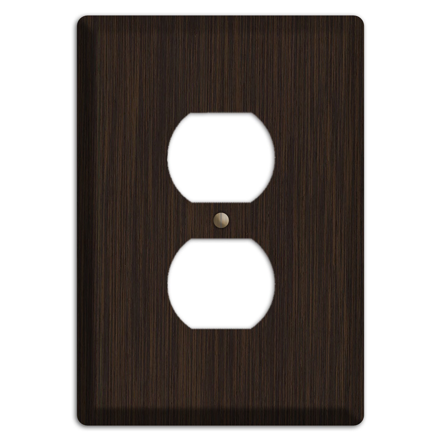 Wenge Wood Duplex Outlet Cover Plate