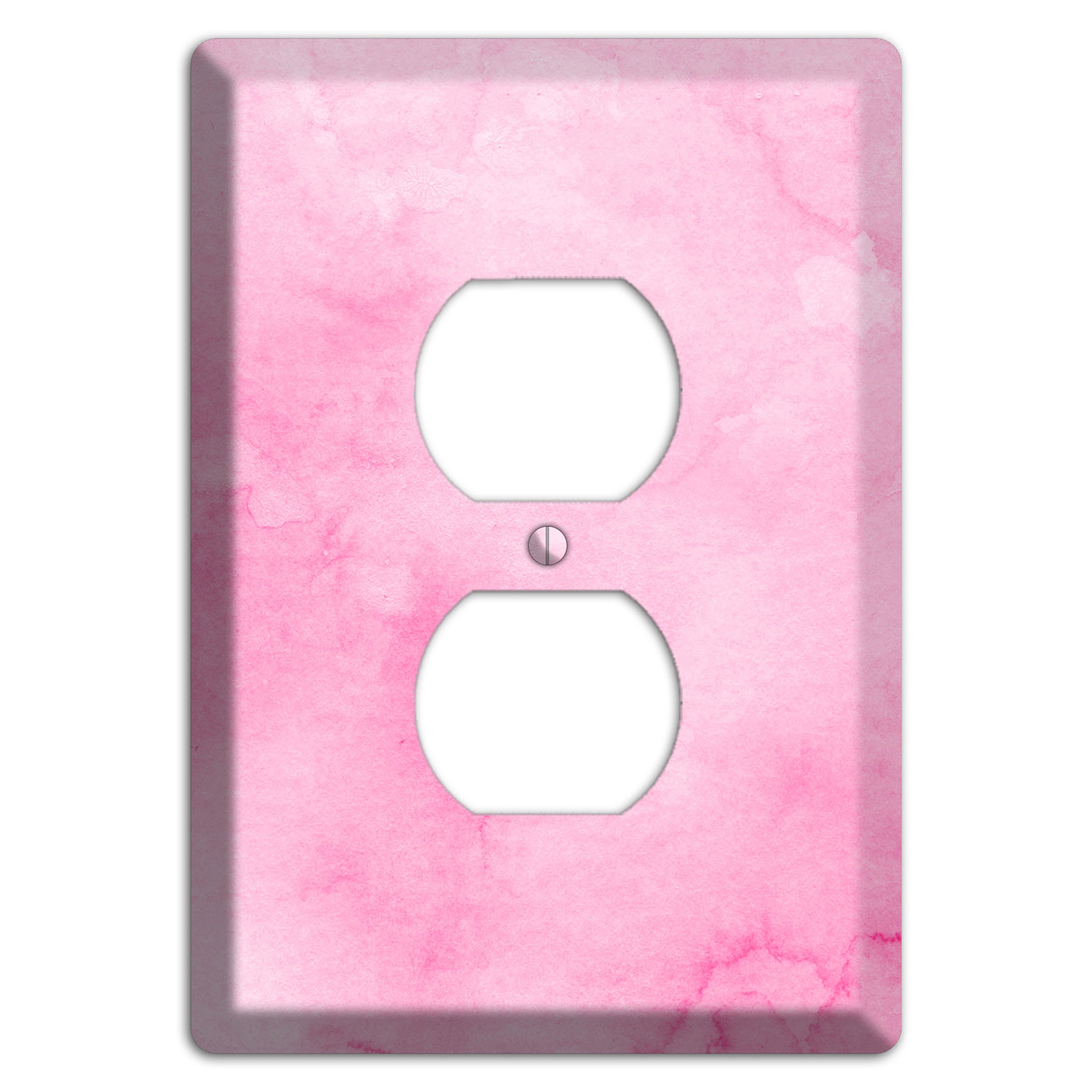 Cinderella Pink Texture Duplex Outlet Wallplate
