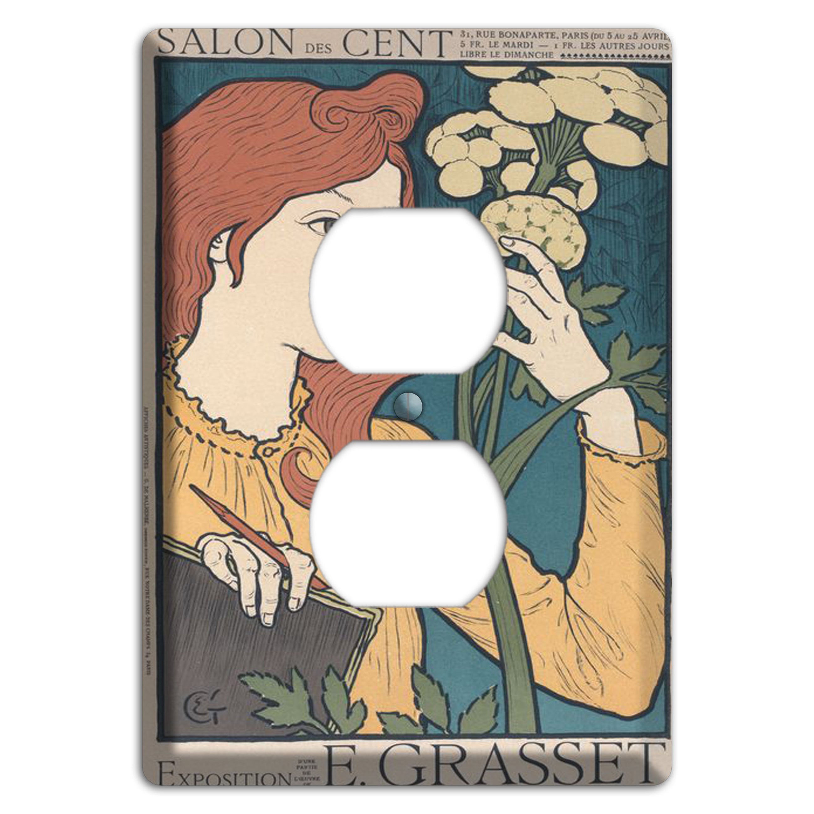 Salon des Cent Vintage Poster Duplex Outlet Wallplate
