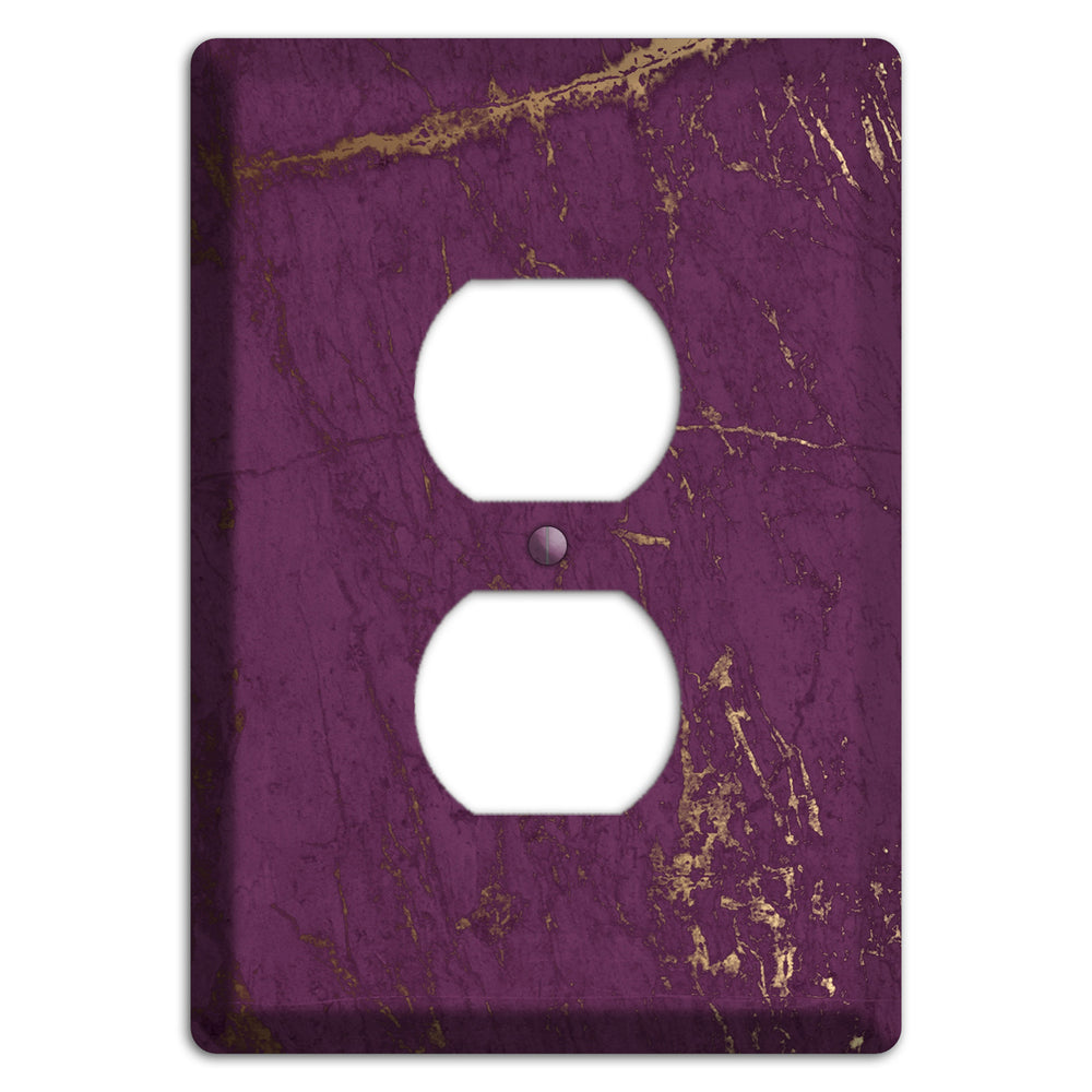 Finn Marble Duplex Outlet Wallplate