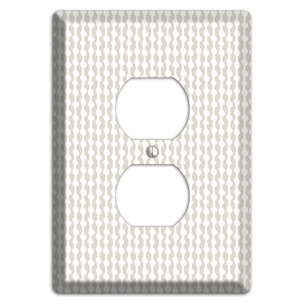 Simple Scandanavian Style C Duplex Outlet Wallplate
