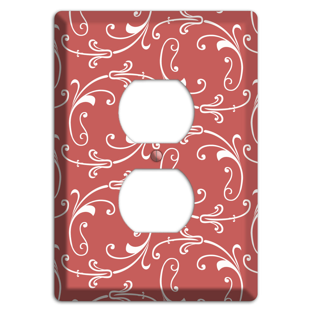 Brick Victorian Sprig Duplex Outlet Wallplate