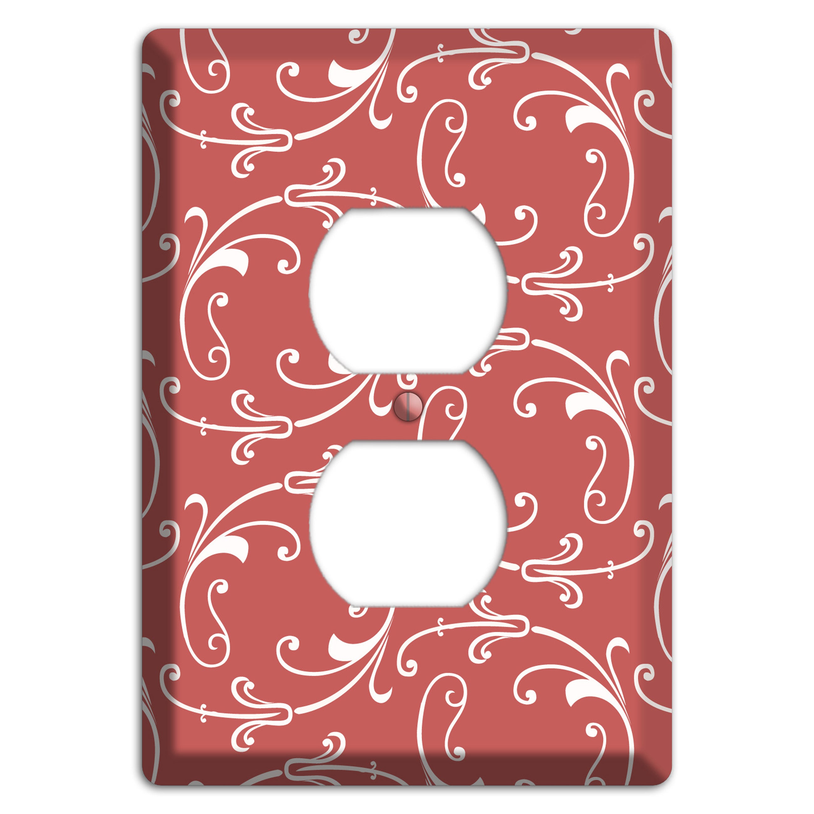 Brick Victorian Sprig Duplex Outlet Wallplate