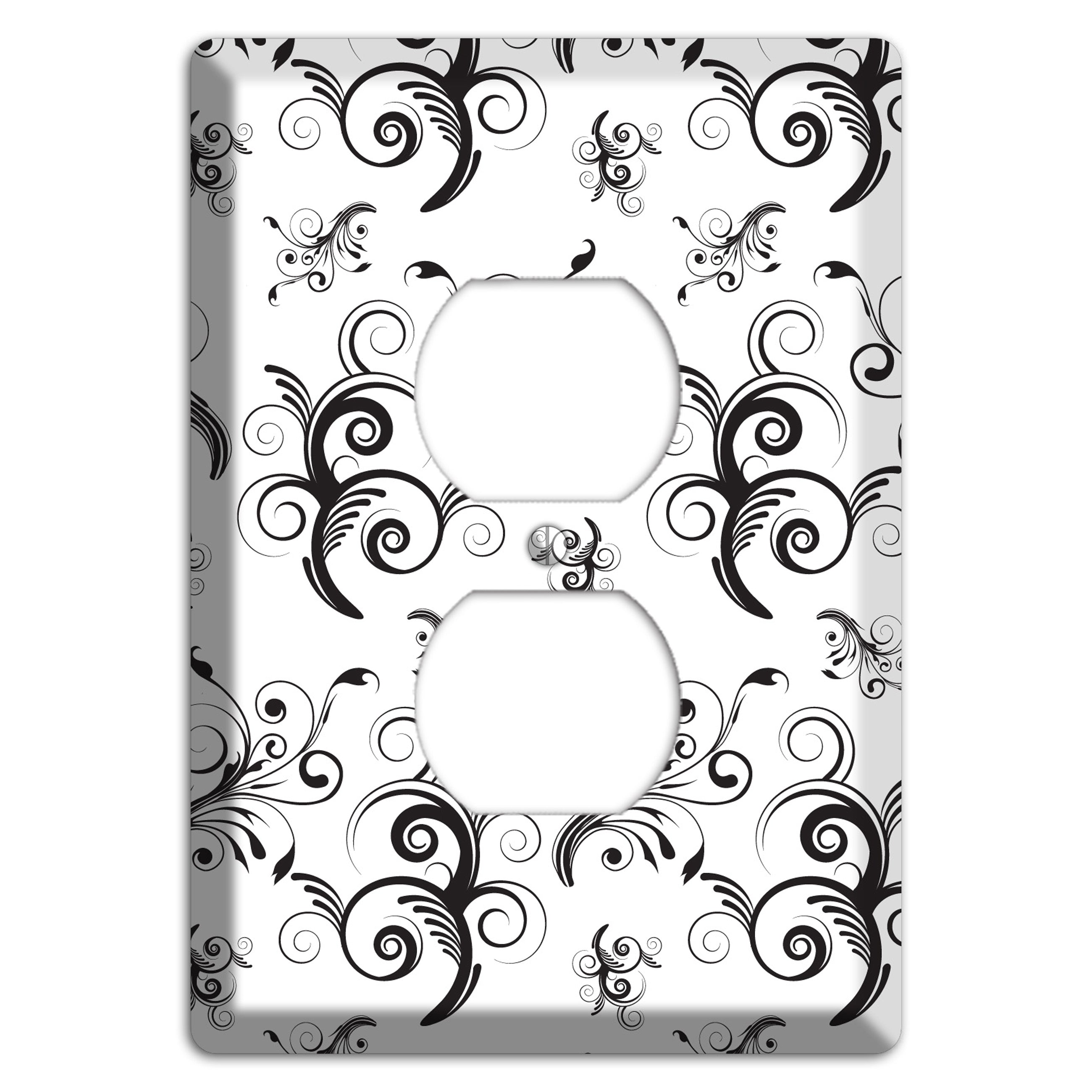 Scrolled Toile Duplex Outlet Wallplate