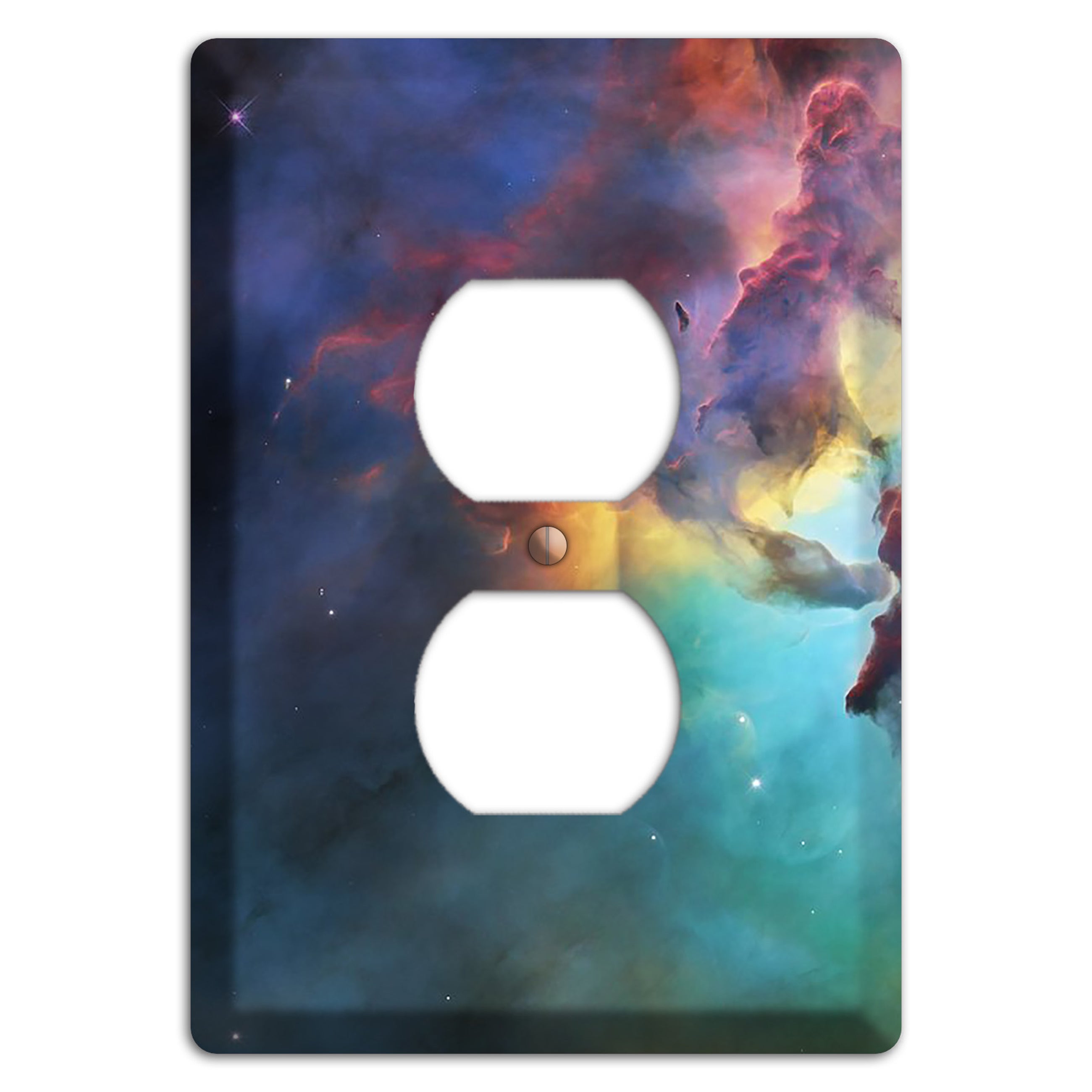 Lagoon Nebula Duplex Outlet Wallplate