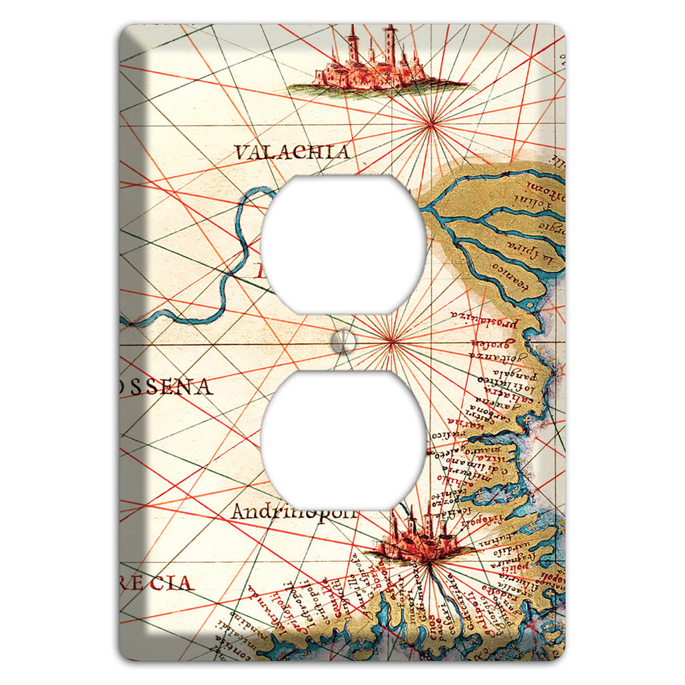 Map of Bulgaria Duplex Outlet Wallplate