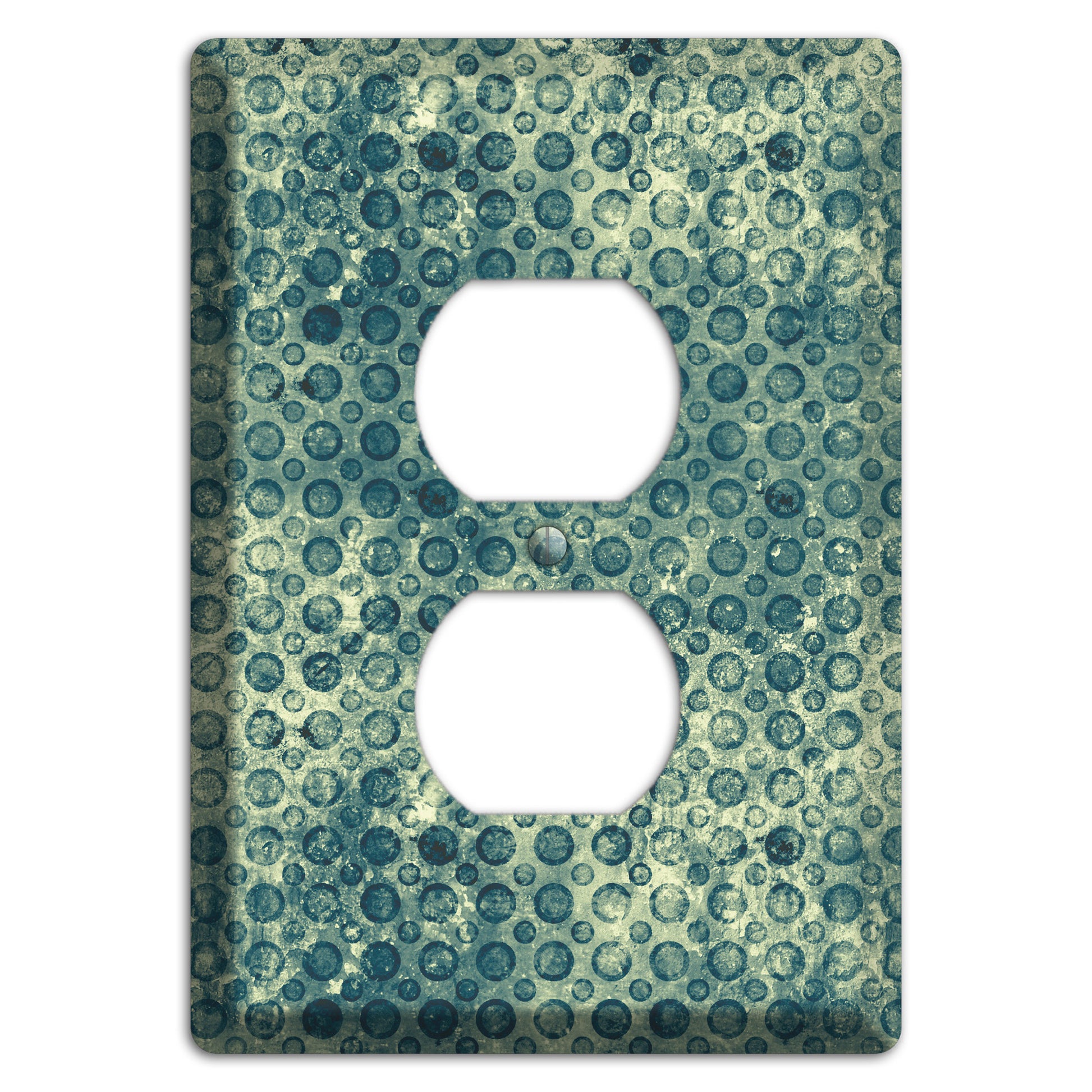 Green Circles Duplex Outlet Wallplate