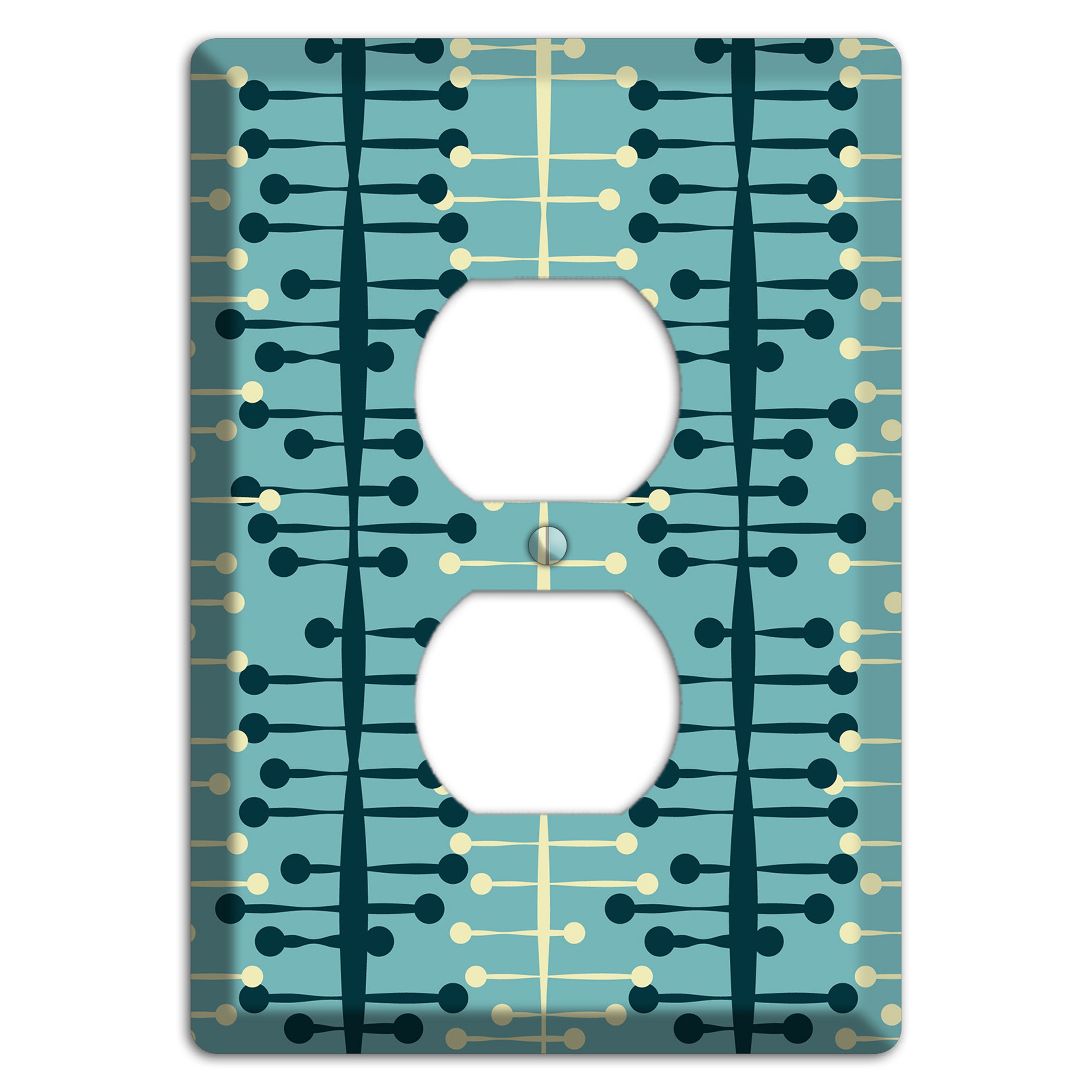 Mid Century Twist Duplex Outlet Wallplate