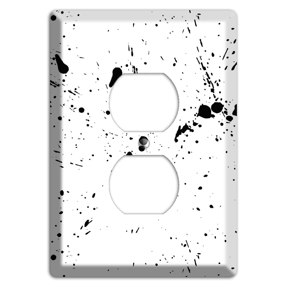 Ink Splash 8 Duplex Outlet Wallplate