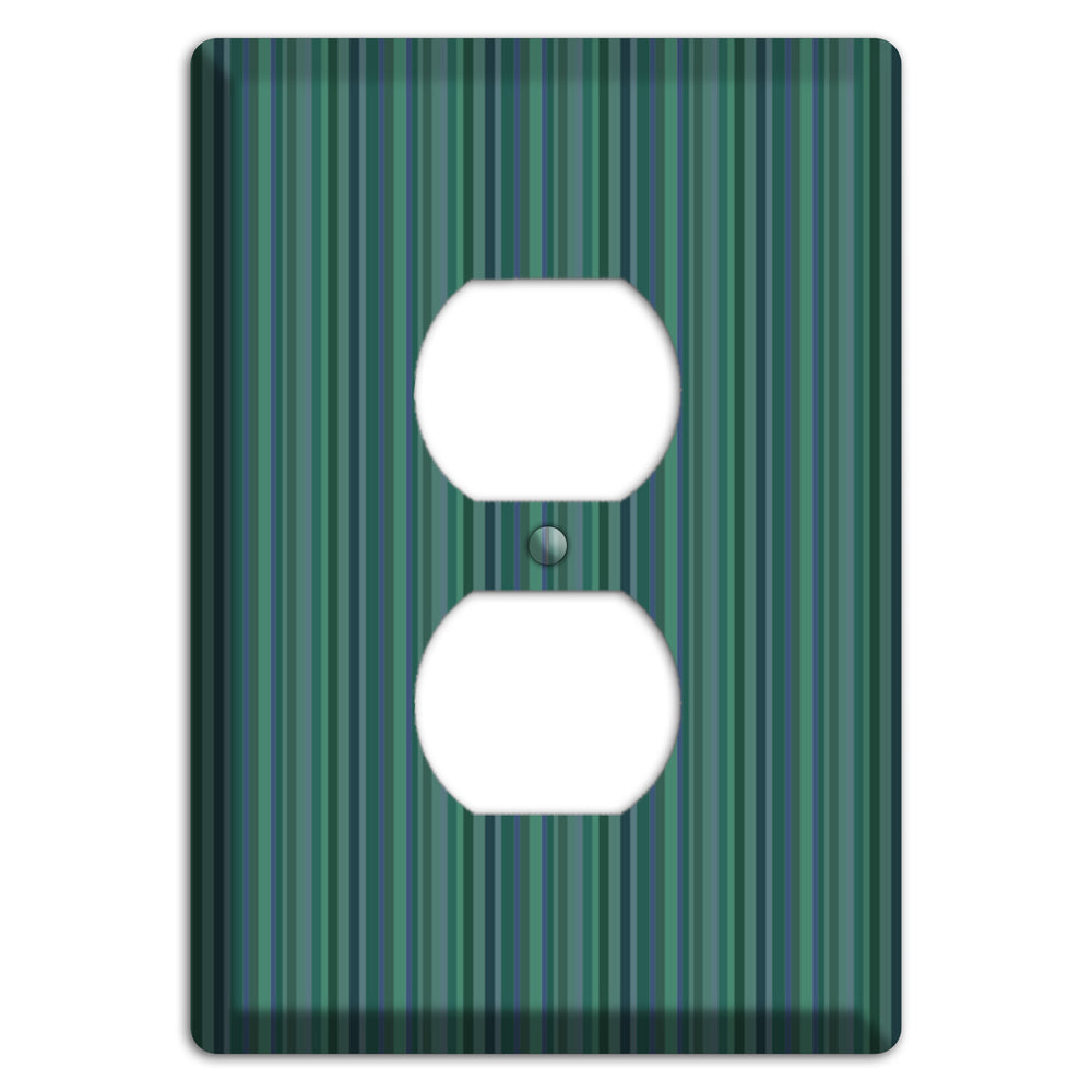 Multi Jade Vertical Stripes Duplex Outlet Wallplate