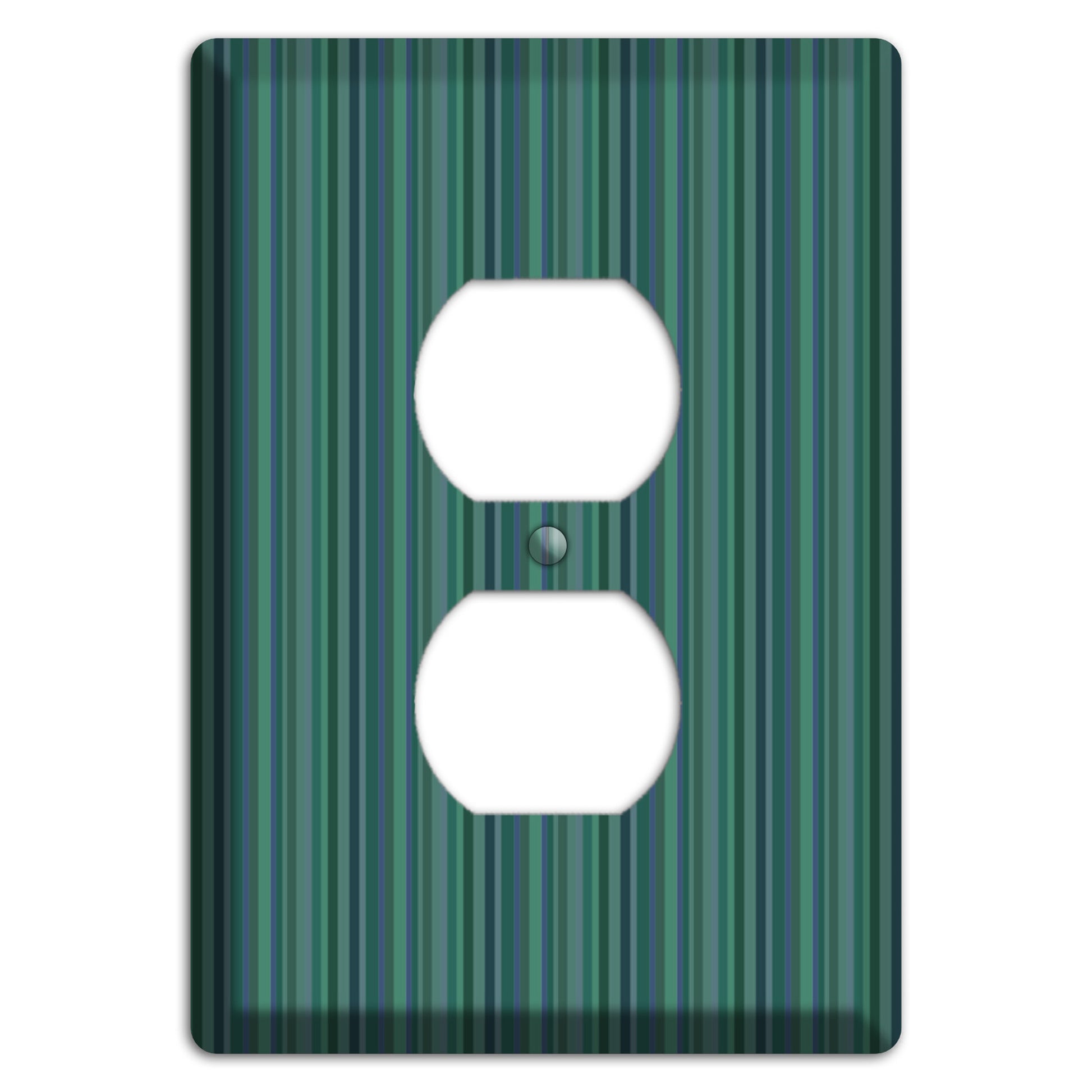 Multi Jade Vertical Stripes Duplex Outlet Wallplate