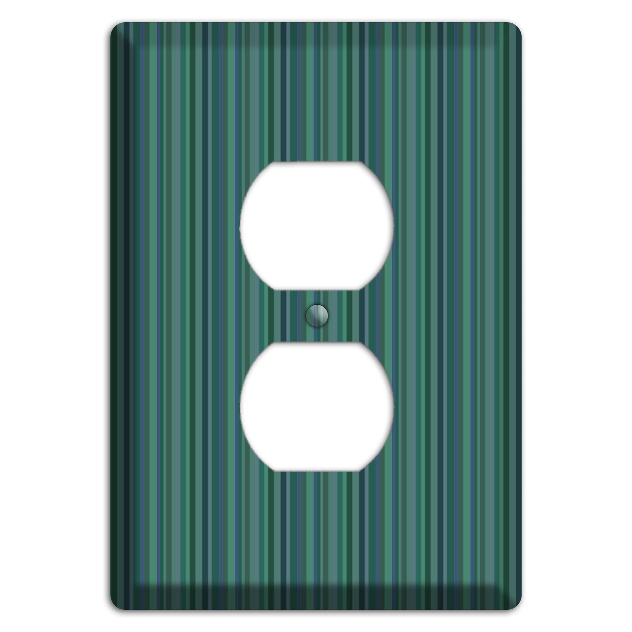 Multi Jade Vertical Stripes Duplex Outlet Wallplate