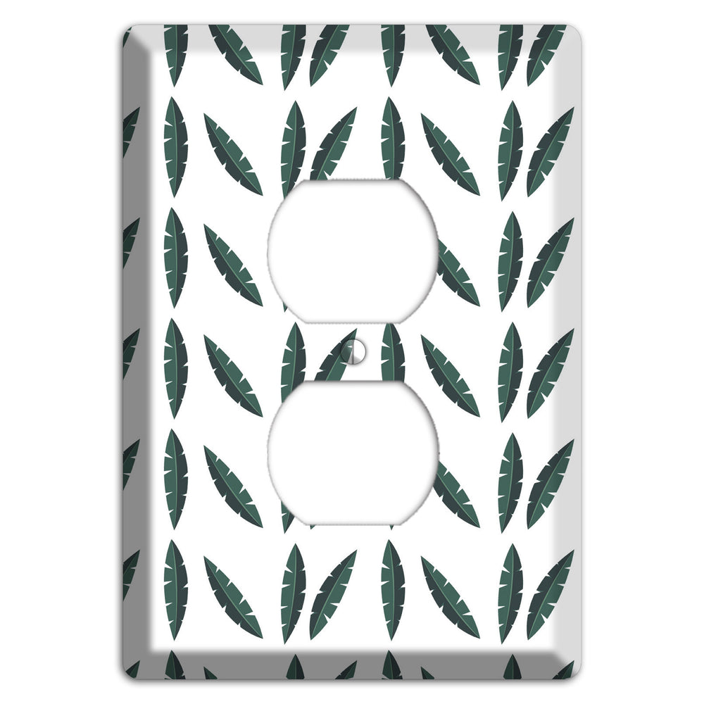 Leaves Style HH Duplex Outlet Wallplate