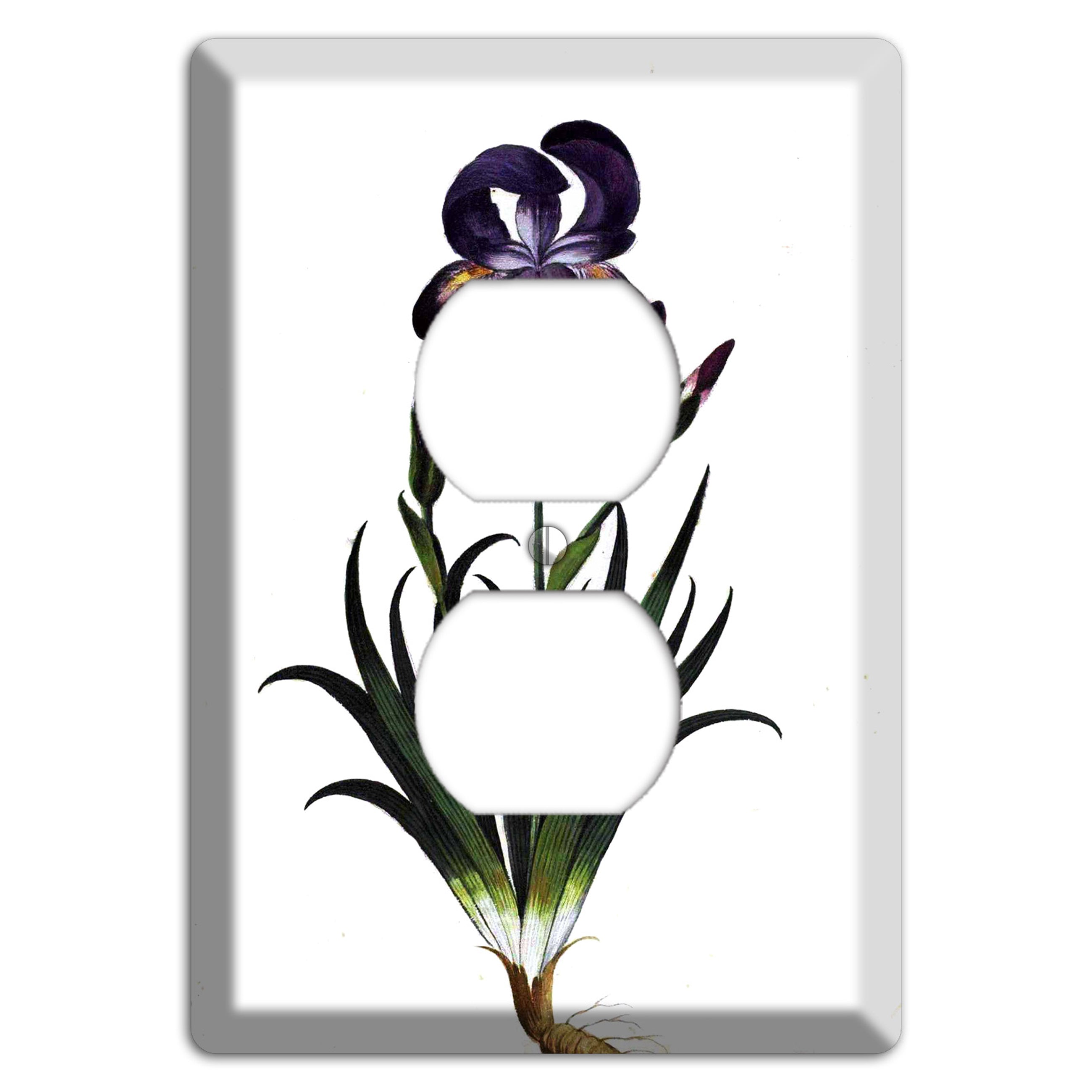 Carnation Duplex Outlet Wallplate