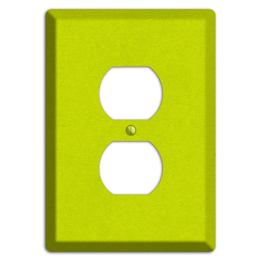 Electric Lime Kraft Duplex Outlet Wallplate