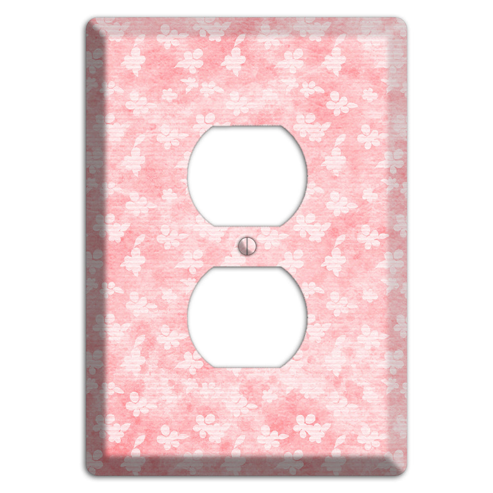 Abbey Soft Coral Duplex Outlet Wallplate