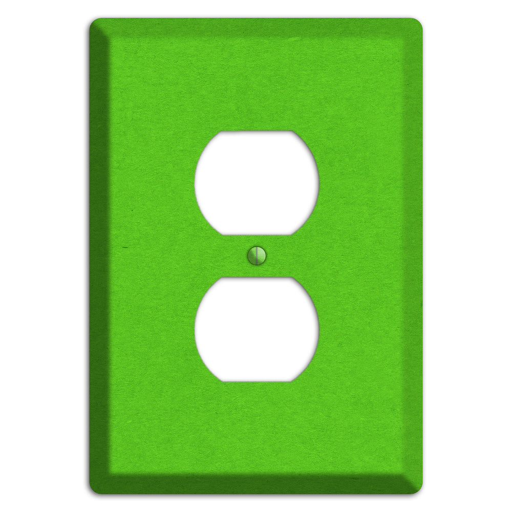 Kelly Green Kraft Duplex Outlet Wallplate
