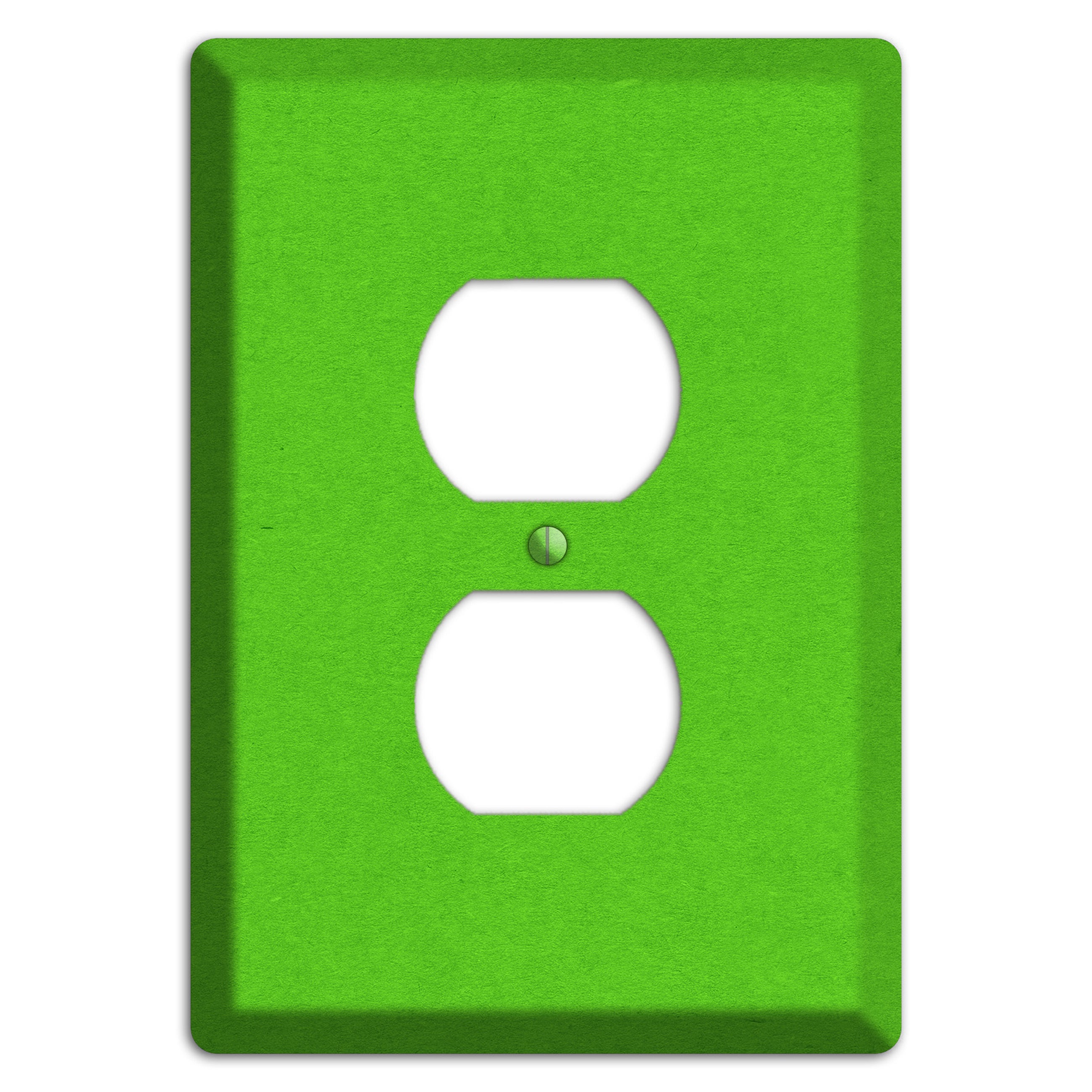 Kelly Green Kraft Duplex Outlet Wallplate