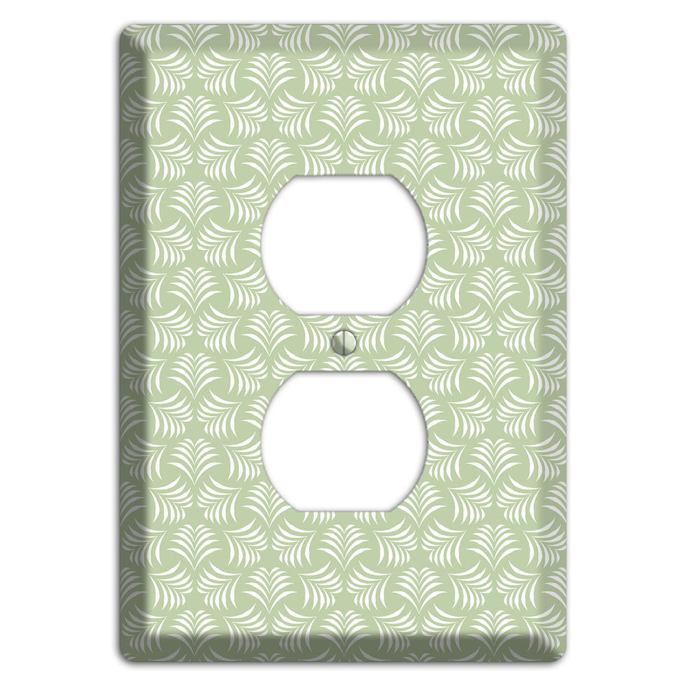 Leaves Style V Duplex Outlet Wallplate