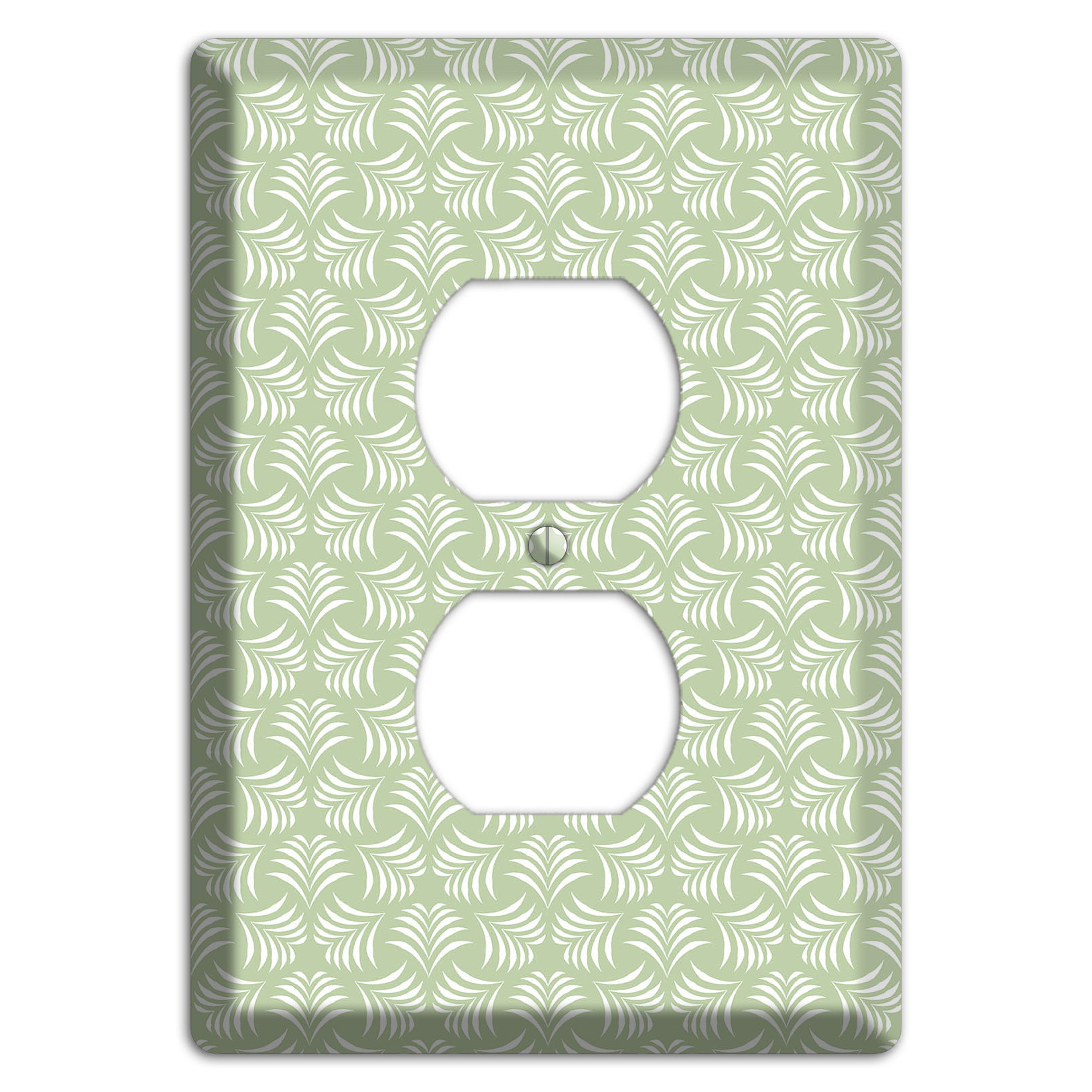 Leaves Style V Duplex Outlet Wallplate