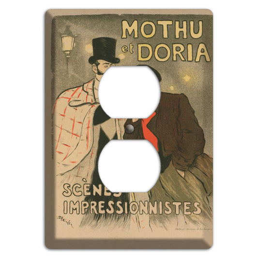 Mothu at Doria Vintage Poster Duplex Outlet Wallplate