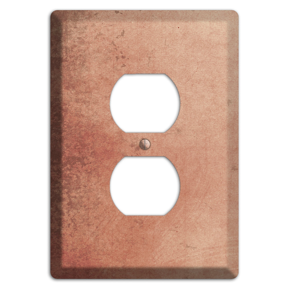 Tan Vintage Grunge Duplex Outlet Wallplate