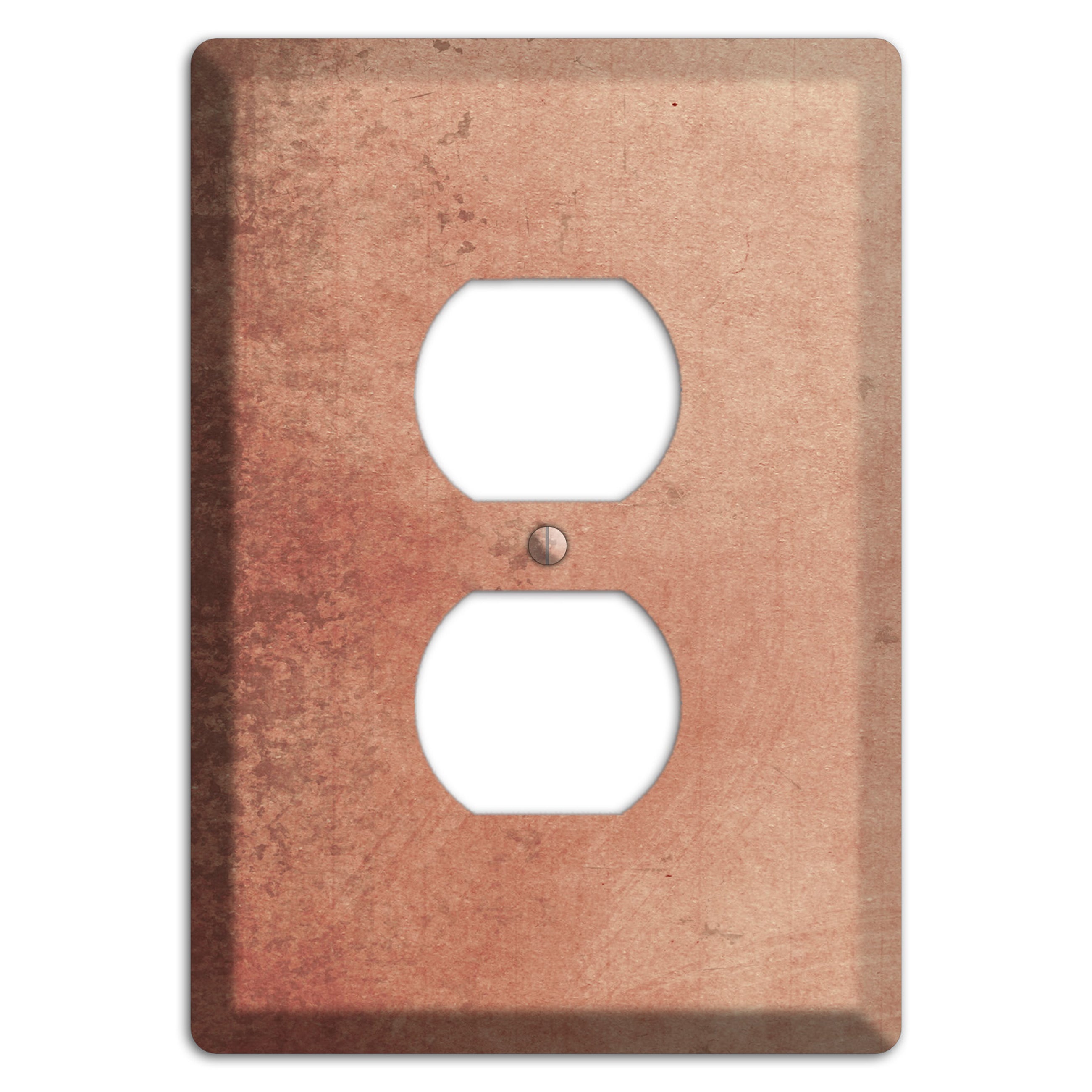 Tan Vintage Grunge Duplex Outlet Wallplate