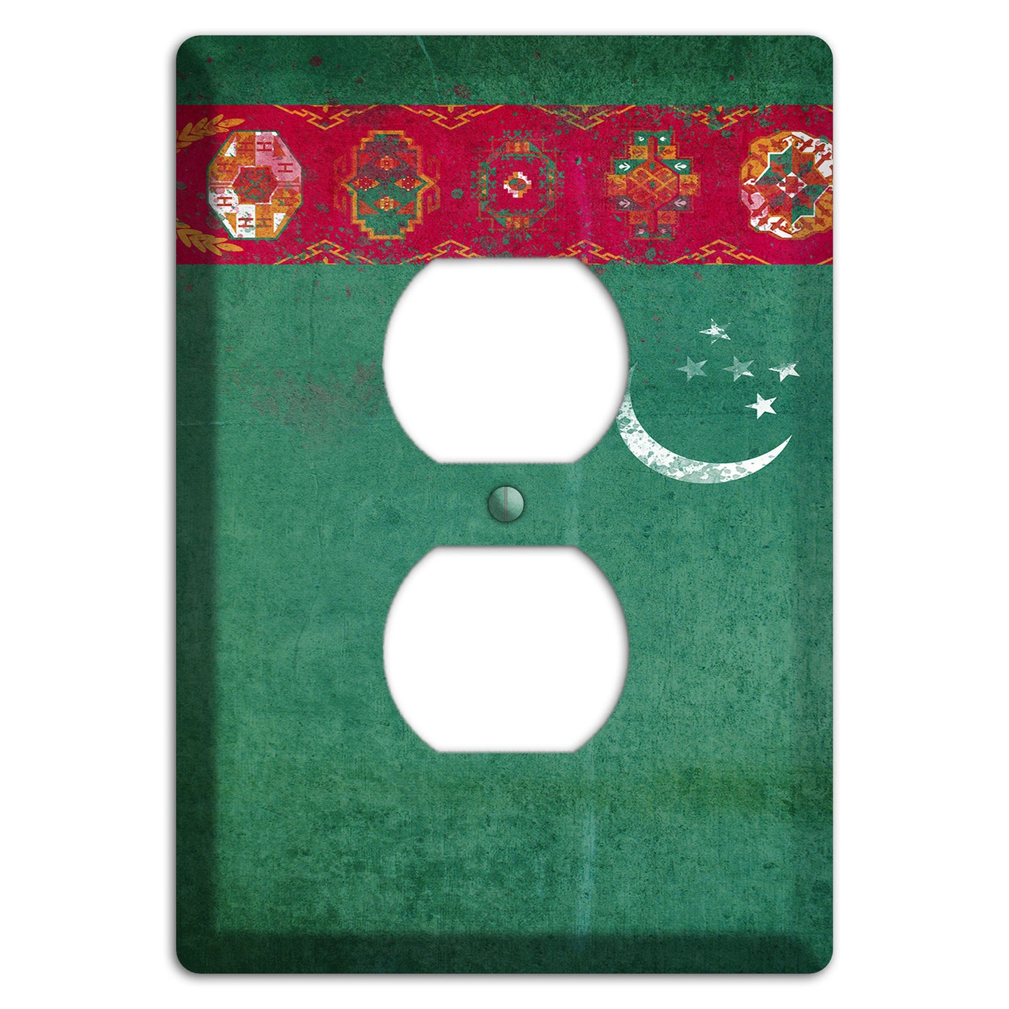 Turkmenistan Cover Plates Duplex Outlet Wallplate