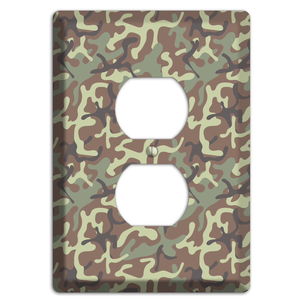 Jungle 1948 Camo Duplex Outlet Wallplate