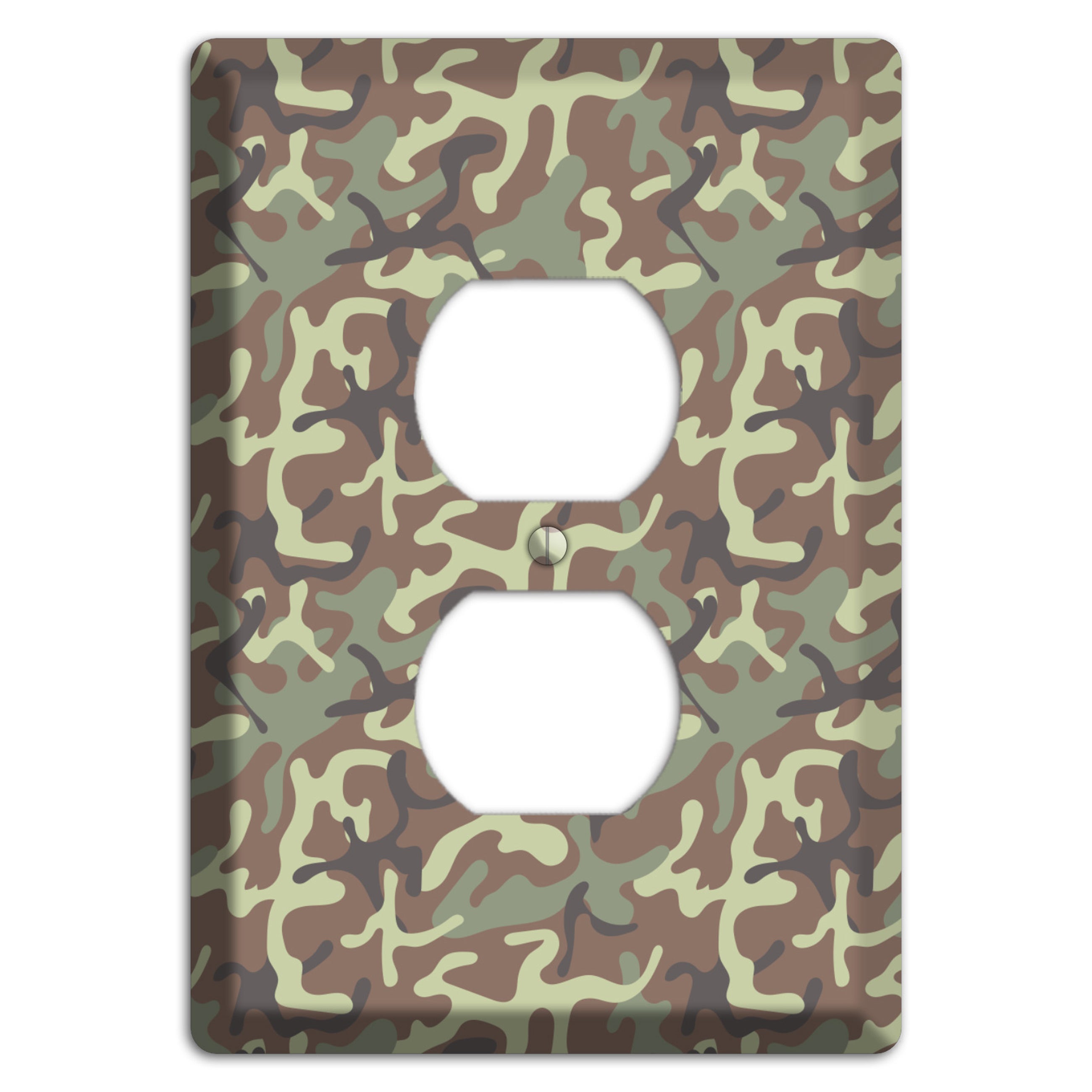 Jungle 1948 Camo Duplex Outlet Wallplate