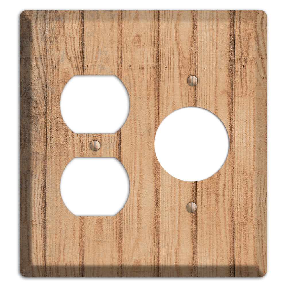Tan Weathered Wood Duplex / Receptacle Wallplate
